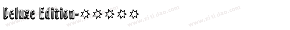 Deluxe Edition字体转换